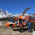 Helicopter-at-Everest-View-Hotel-Syangboche