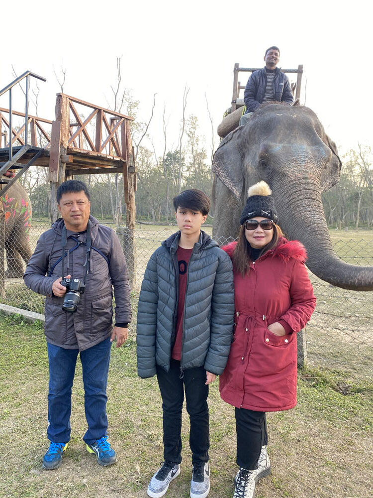 Chitwan national park, elephant-ride