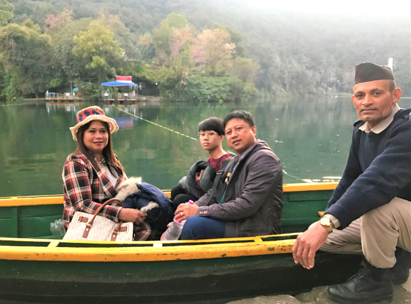 Phewa lake boating at Pokhara, Nepal