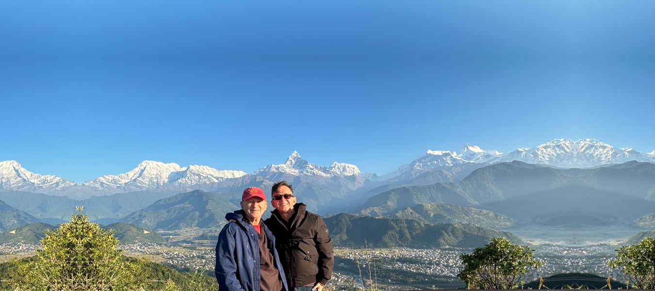 mountain views from pokhara nepal