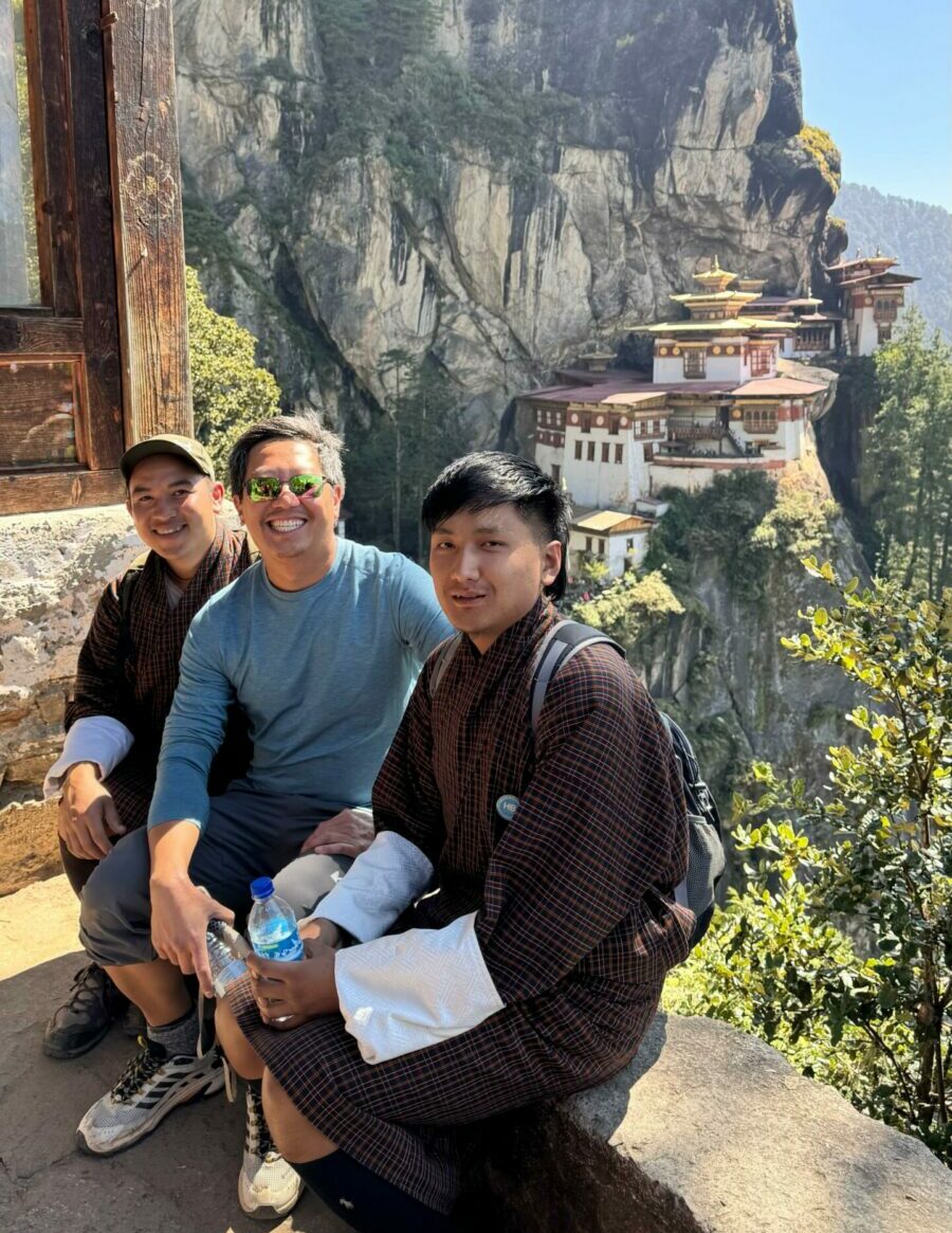 Exceptional Customized Tour Across Chengdu, Tibet, Nepal, and Bhutan tigers nest with guide and driver